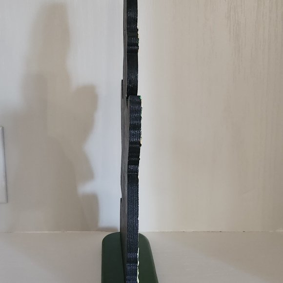 Easter Decoration Vintage 1980s Freestanding Wood Table Ornament Easter Bunny - Picture 4 of 10